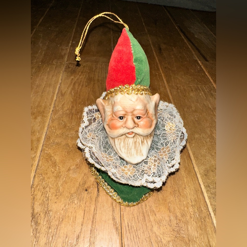 Adorable Vintage Gnome Ornament